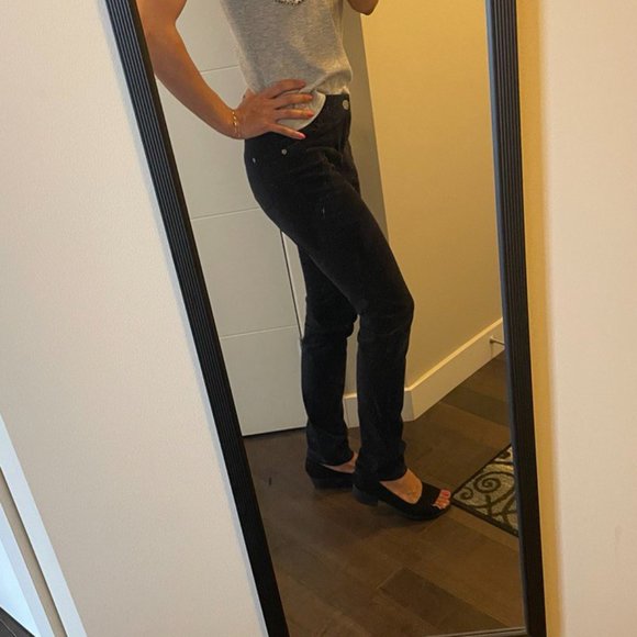 Straight Velvet Pants for Women - Picture 3 of 9